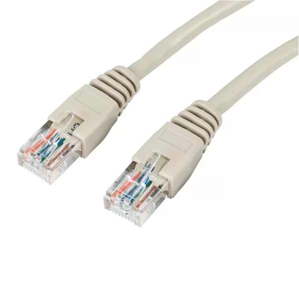 Essentials Ivory Unshielded RJ45 Cat 5e Ethernet Cable 1m 10 Pack 3
